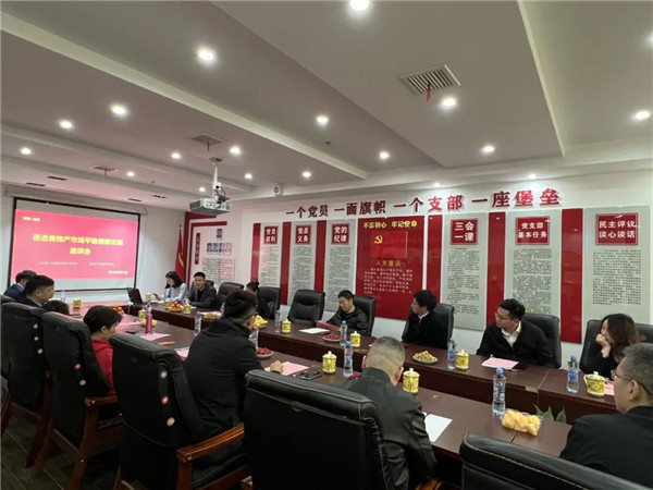 市古鎮(zhèn)公司領導參加促進房地產市場平穩(wěn)健康發(fā)展座談會