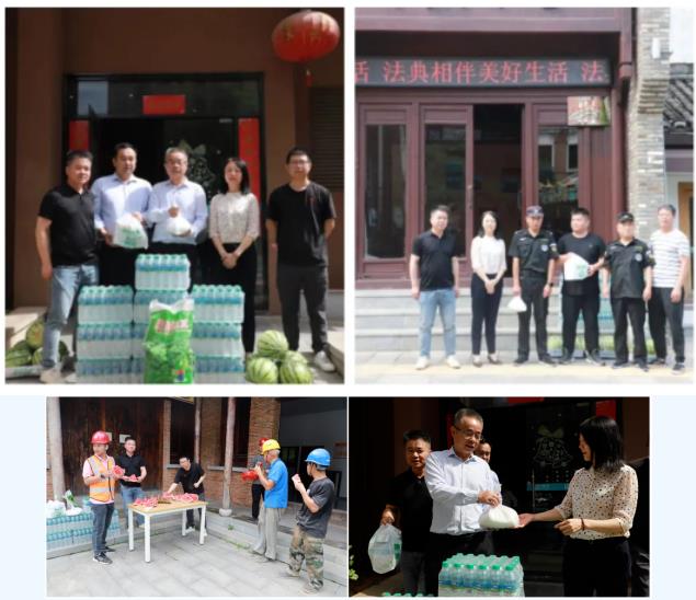 市古鎮(zhèn)投資公司安委會(huì)聯(lián)合工會(huì)開(kāi)展清涼一“夏”慰問(wèn)活動(dòng)